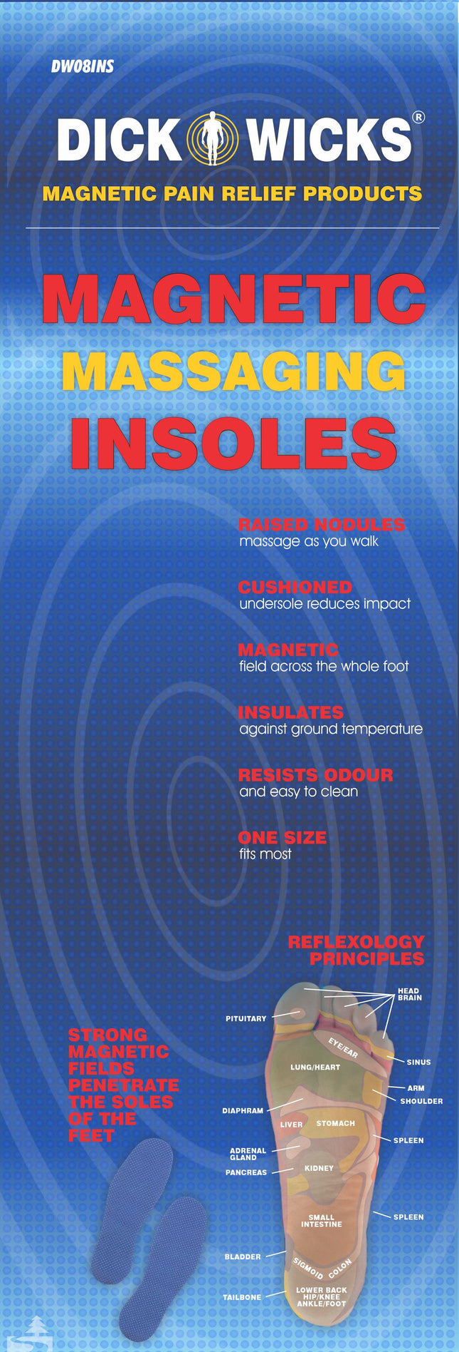 DICK WICKS Massage Insoles One Size