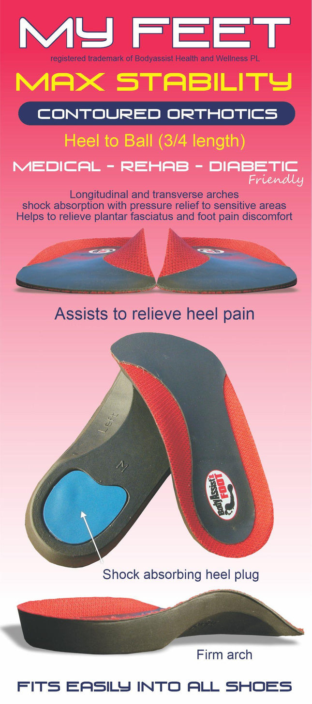 MY FEET Max-Stability Contoured Footbeds
