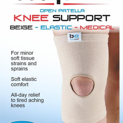 BODYASSIST Slip-On Knee Open Patella Beige