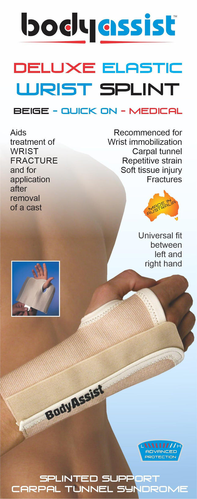 BODYASSIST Deluxe Wrist Splint