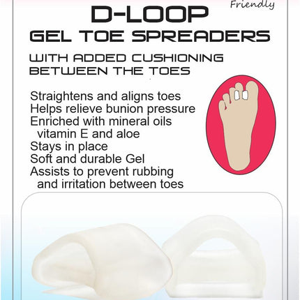 MY FEET D-Loop Gel Toe Spreaders Pair