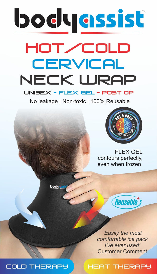 BODYASSIST HOT/COLD CERVICAL NECK WRAP (ONE SIZE)