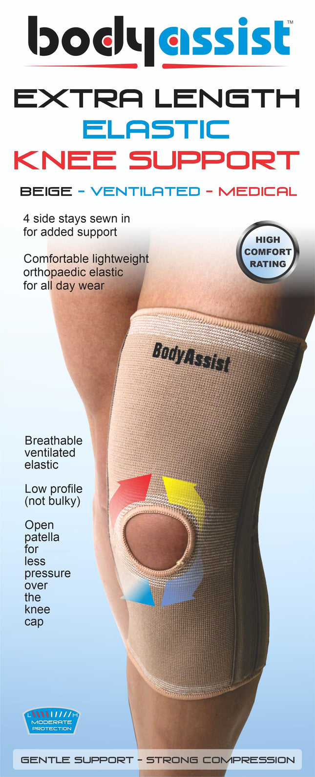 BODYASSIST Extra Long Knee Support