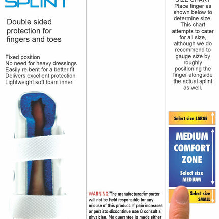 BODYASSIST Finger-Toe Splint