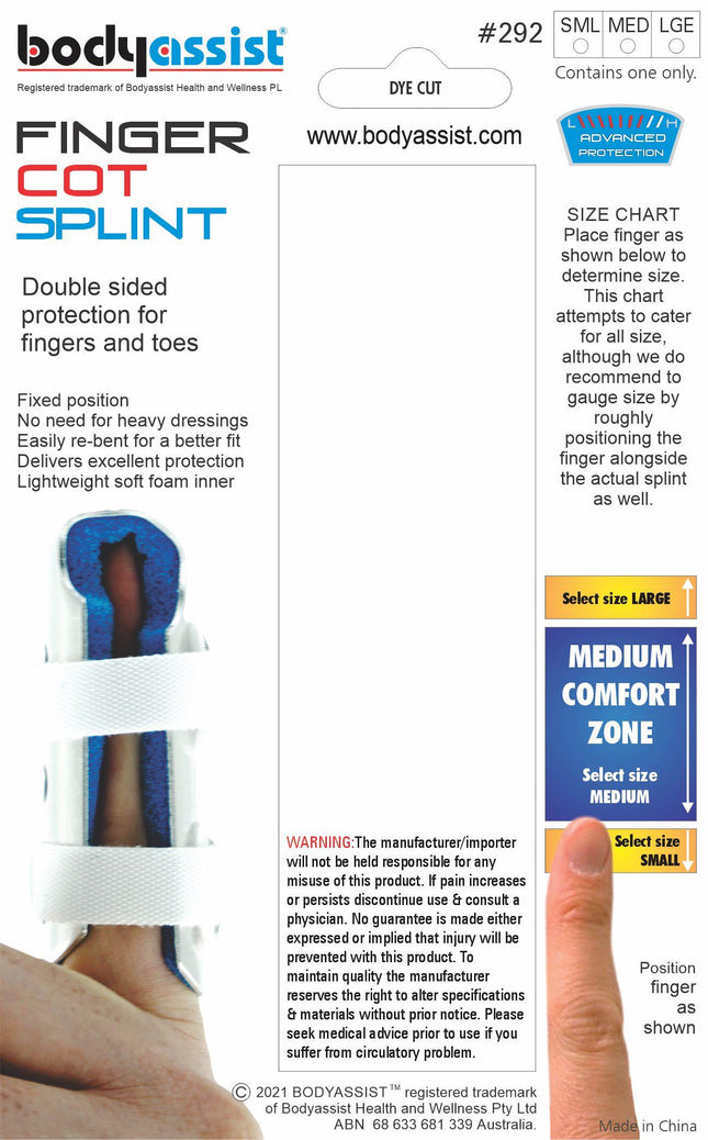 BODYASSIST Finger-Toe Splint