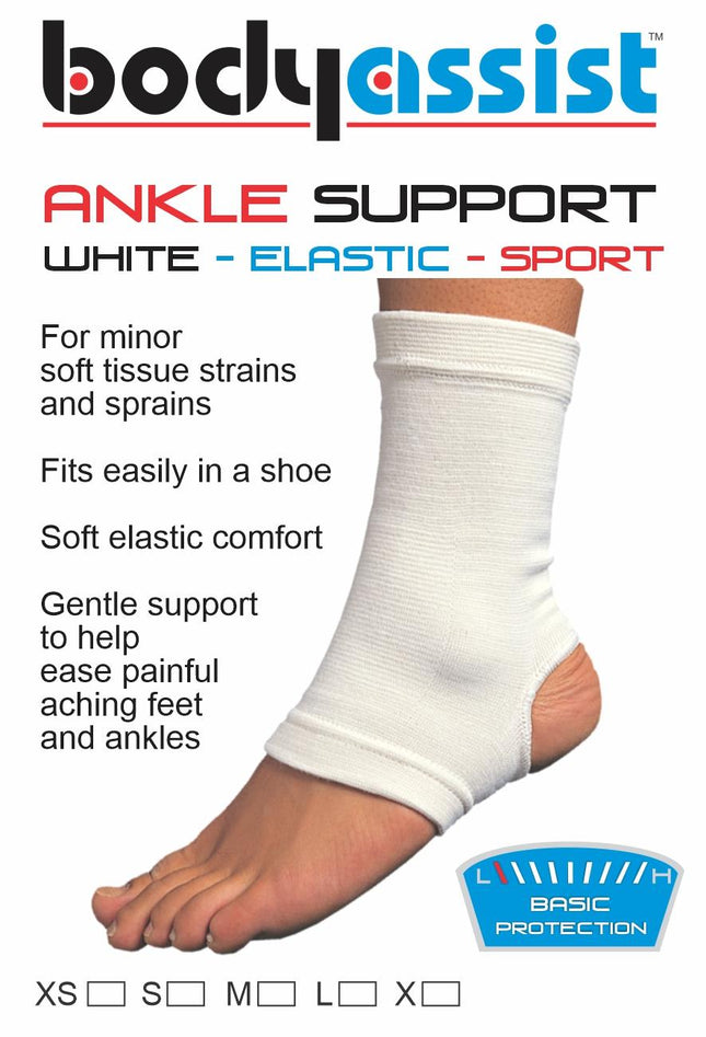 BODYASSIST Slip-On Ankle White