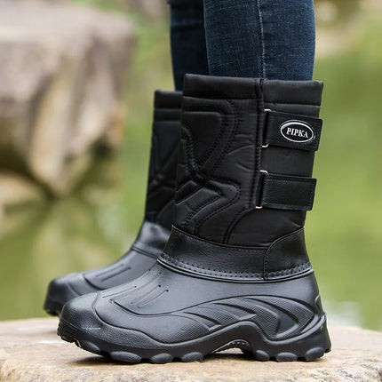 winter boots Waterproof Snow Boots Fishing Shoes Men Boots Rain Winter shoes Warm Fur Outdoor Camo Hunting Boots Camouflage