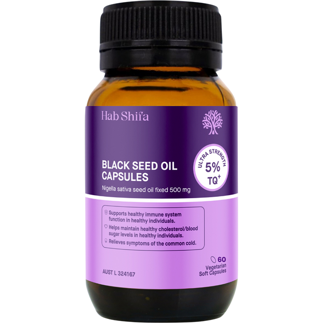 Hab Shifa TQ+ Ultra Strength Black Seed Oil Vegecapsules 60 Caps