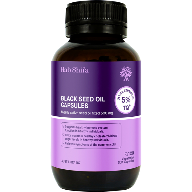 Hab Shifa TQ+ Ultra Strength Black Seed Oil Vegecapsules 120 Caps
