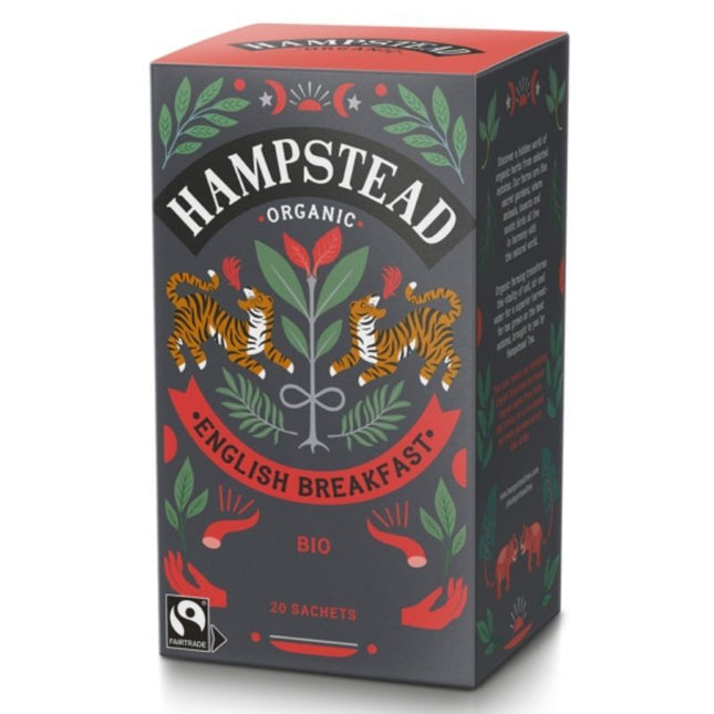 HAMPSTEAD TEA ENGLISH BREAKFAST (ORGANIC) ~ 20 TEA BAGS