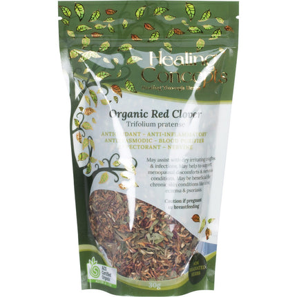 HEALING CONCEPTS Organic Red Clover 30g | Herbal Tea