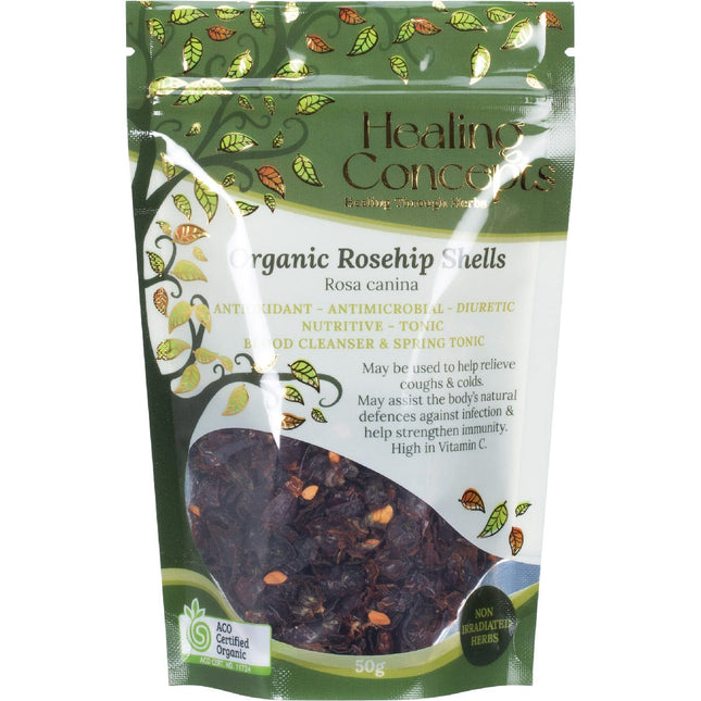 HEALING CONCEPTS Organic Rosehip Shells 50g | Herbal Tea
