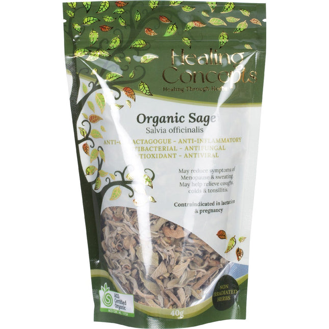 HEALING CONCEPTS Organic Sage 40g | Herbs & Spices