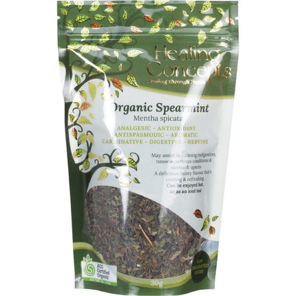 HEALING CONCEPTS Organic Spearmint 30g | Herbal Tea