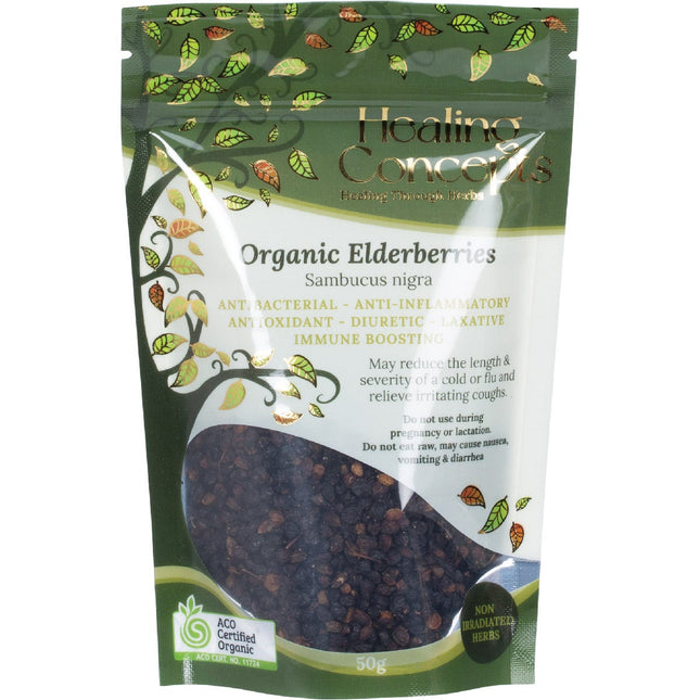 HEALING CONCEPTS Organic Elderberries 50g | Herbal Tea