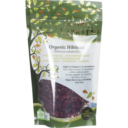 HEALING CONCEPTS Organic Hibiscus 50g | Herbal Tea