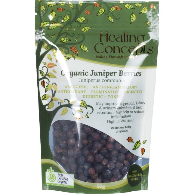 HEALING CONCEPTS Organic Juniper Berries 50g | Herbal Tea