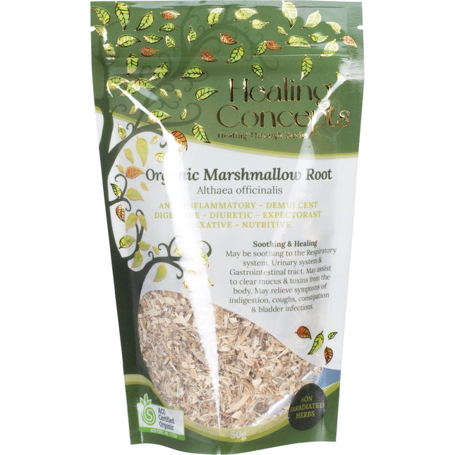 HEALING CONCEPTS Organic Marshmallow Root 50g | Herbal Tea
