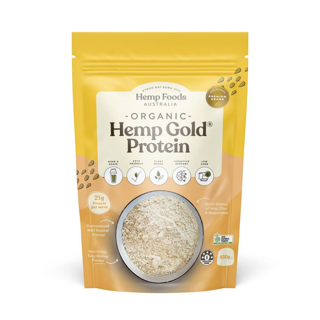 HEMP FOODS AUSTRALIA HEMP PROTEIN ORGANIC 450G