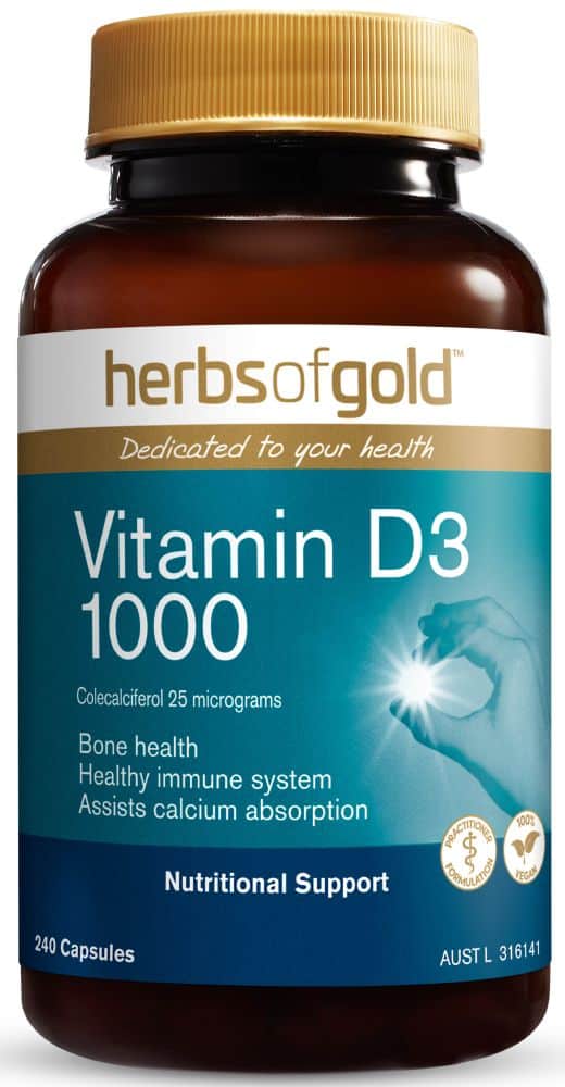 HERBS OF GOLD VITAMIN D3 1000 240C