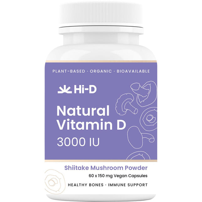HI-D Natural Vitamin D 3000 IU 60 Caps | Vitamin Supplement