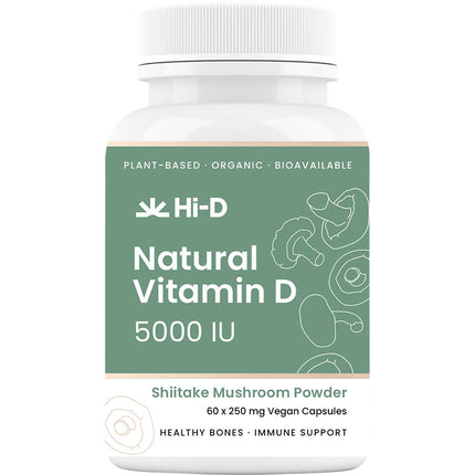 HI-D Natural Vitamin D 5000 IU 60 Caps | Vitamin Supplement