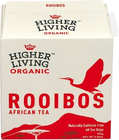 HIGHER LIVING ORGANIC ROOIBOS TEA G/F 40TEABAGS