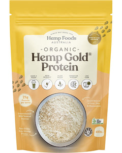 HEMP FOODS AUSTRALIA Organic Hemp Gold Protein 450g | Protein Snack