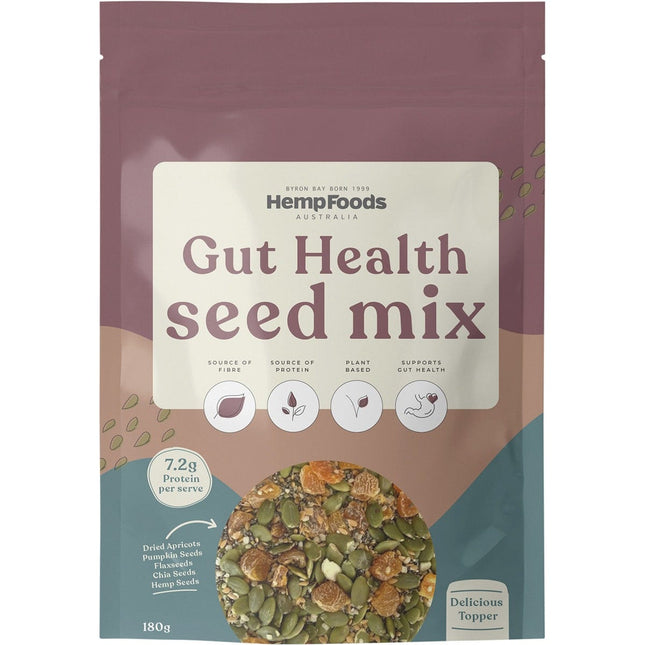 HEMP FOODS AUSTRALIA Gut Health Seed Mix 5x180g | Digestive Supplement