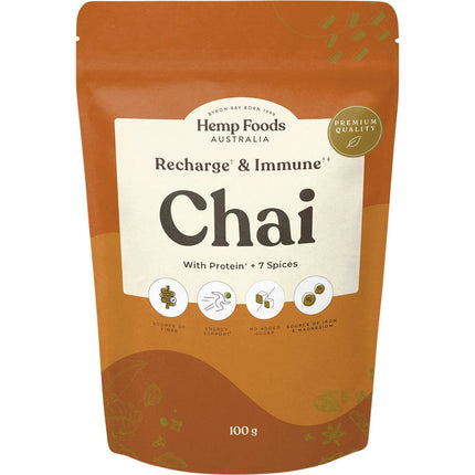 HEMP FOODS AUSTRALIA Chai Recharge & Immunity 100g | Tea