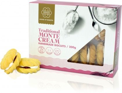 HOUSE OF BISKOTA TRADITIONAL MONTE CREAM BISCUITS 200G