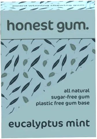 HONEST GUM EUCALYPTUS MINT CHEWING GUM S/F 12PCS (17G)