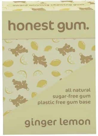 HONEST GUM GINGER LEMON CHEWING GUM S/F 12PCS (17G)