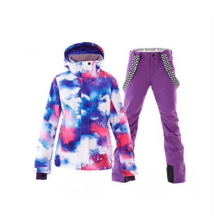SIMAINING-Ski Suit for Women, Snowboard Jacket, Mountain Skiing Pants, Waterproof, Breathable, Outdoor, Warm Coat, Snow Set, Win