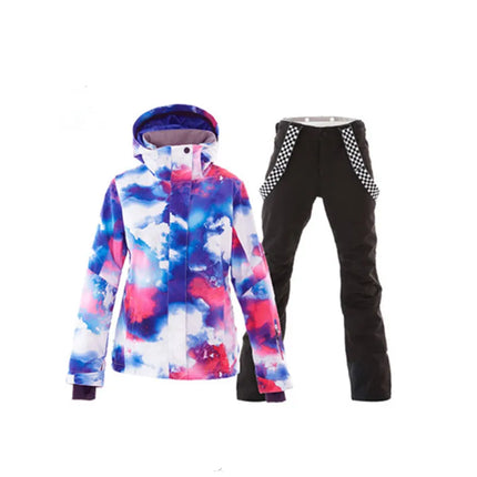 SIMAINING-Ski Suit for Women, Snowboard Jacket, Mountain Skiing Pants, Waterproof, Breathable, Outdoor, Warm Coat, Snow Set, Win