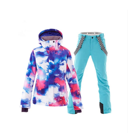 SIMAINING-Ski Suit for Women, Snowboard Jacket, Mountain Skiing Pants, Waterproof, Breathable, Outdoor, Warm Coat, Snow Set, Win