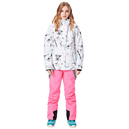 SIMAINING-Ski Suit for Women, Snowboard Jacket, Mountain Skiing Pants, Waterproof, Breathable, Outdoor, Warm Coat, Snow Set, Win