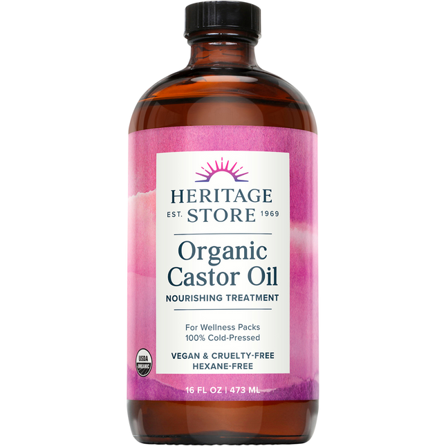 Heritage Store Organic Castor Oil 473ml