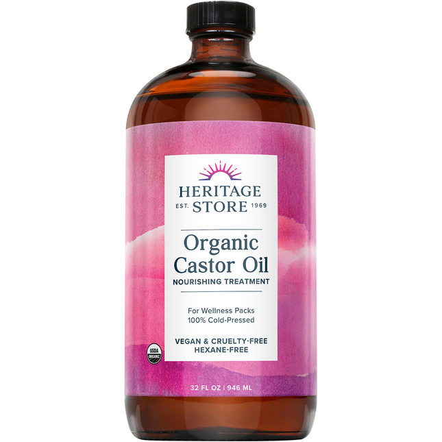 Heritage Store Organic Castor Oil 946ml