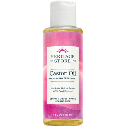 HERITAGE STORE Castor Oil 100% Cold Pressed 118ml | Cooking Oil