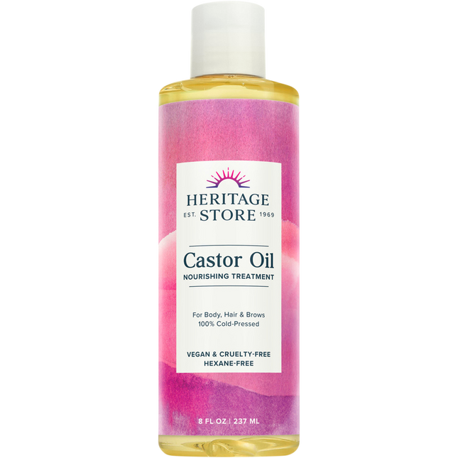 Heritage Store Castor Oil 100% Cold Pressed 237ml