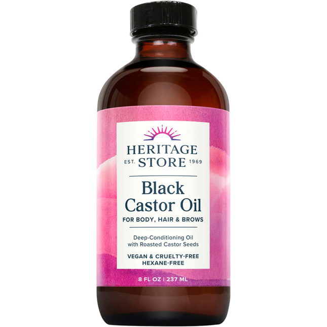 Heritage Store Black Castor Oil 237ml