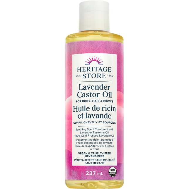 Heritage Store Lavender Castor Oil 237ml