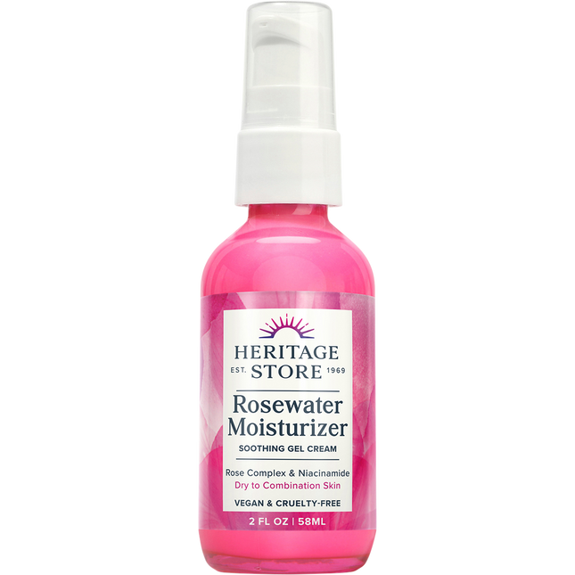 Heritage Store Rosewater Moisturizer for Dry to Combination Skin 58ml