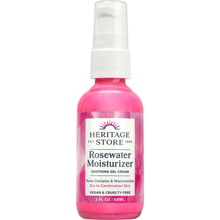 HERITAGE STORE Rosewater Moisturizer Dry to Combination Skin 58ml | Snack