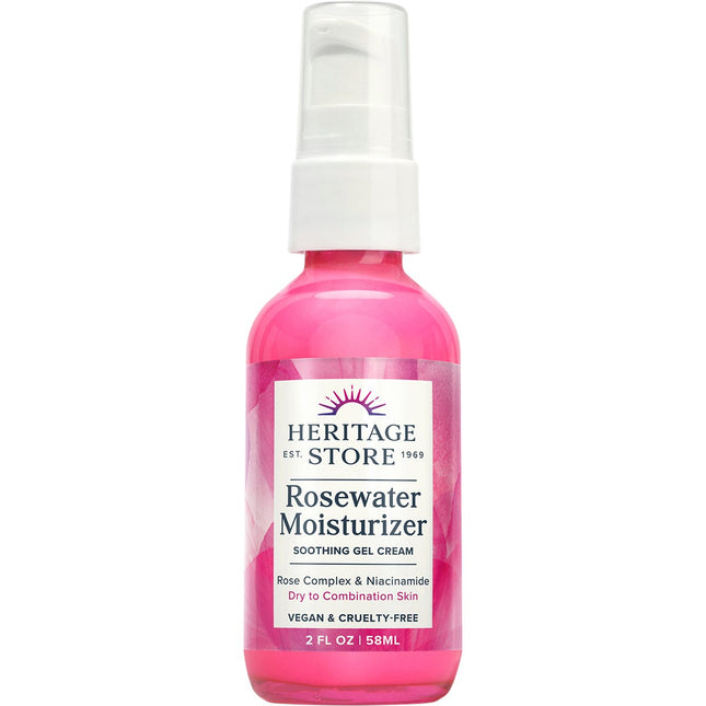 HERITAGE STORE Rosewater Moisturizer Dry to Combination Skin 58ml | Snack