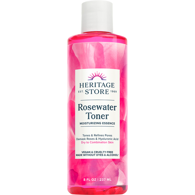 Heritage Store Rosewater Toner for Dry to Combination Skin 237ml