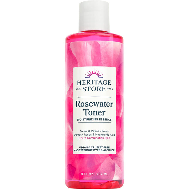 HERITAGE STORE Rosewater Toner Dry to Combination Skin 237ml | Face Toner