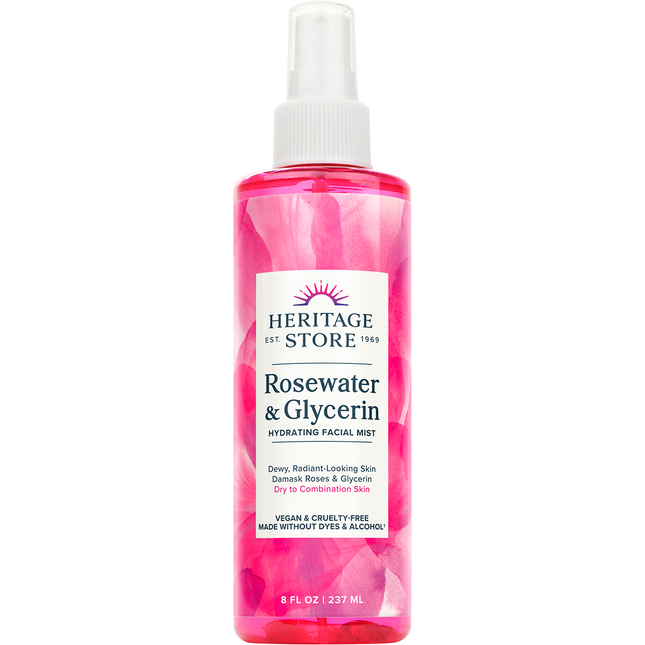 Heritage Store Rosewater & Glycerin Hydrating Facial Mist 237ml