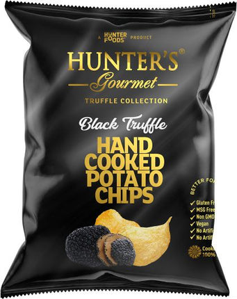 HUNTER’S HAND COOKED POTATO CHIPS BLACK TRUFFLE G/F 125G